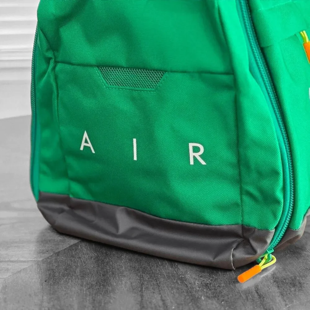 Nike Air Jordan Velocity Duffle Bag Pine Green Gold Small Shoe Garage Gym Travel